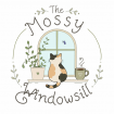 the mossy windowsill simple logo with white background